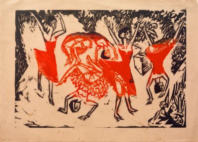 Acrobatic Dancers by Ernst Ludwig Kirchner
